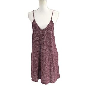 Gypsy Chic Womens Size Small Printed Slip Dress Spaghetti Straps Lightweight